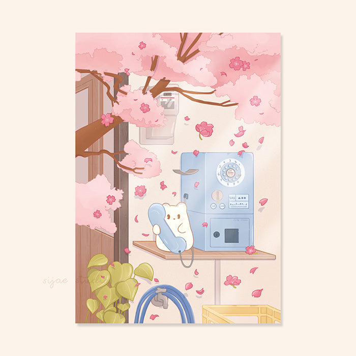 Hanami (Flower Viewing) Art Print
