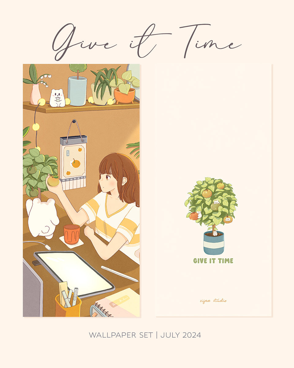 Give it Time Phone Wallpaper Set