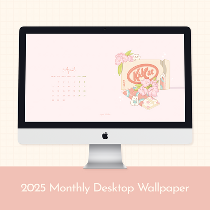 2025 Monthly Desktop Calendar (Digital Download)