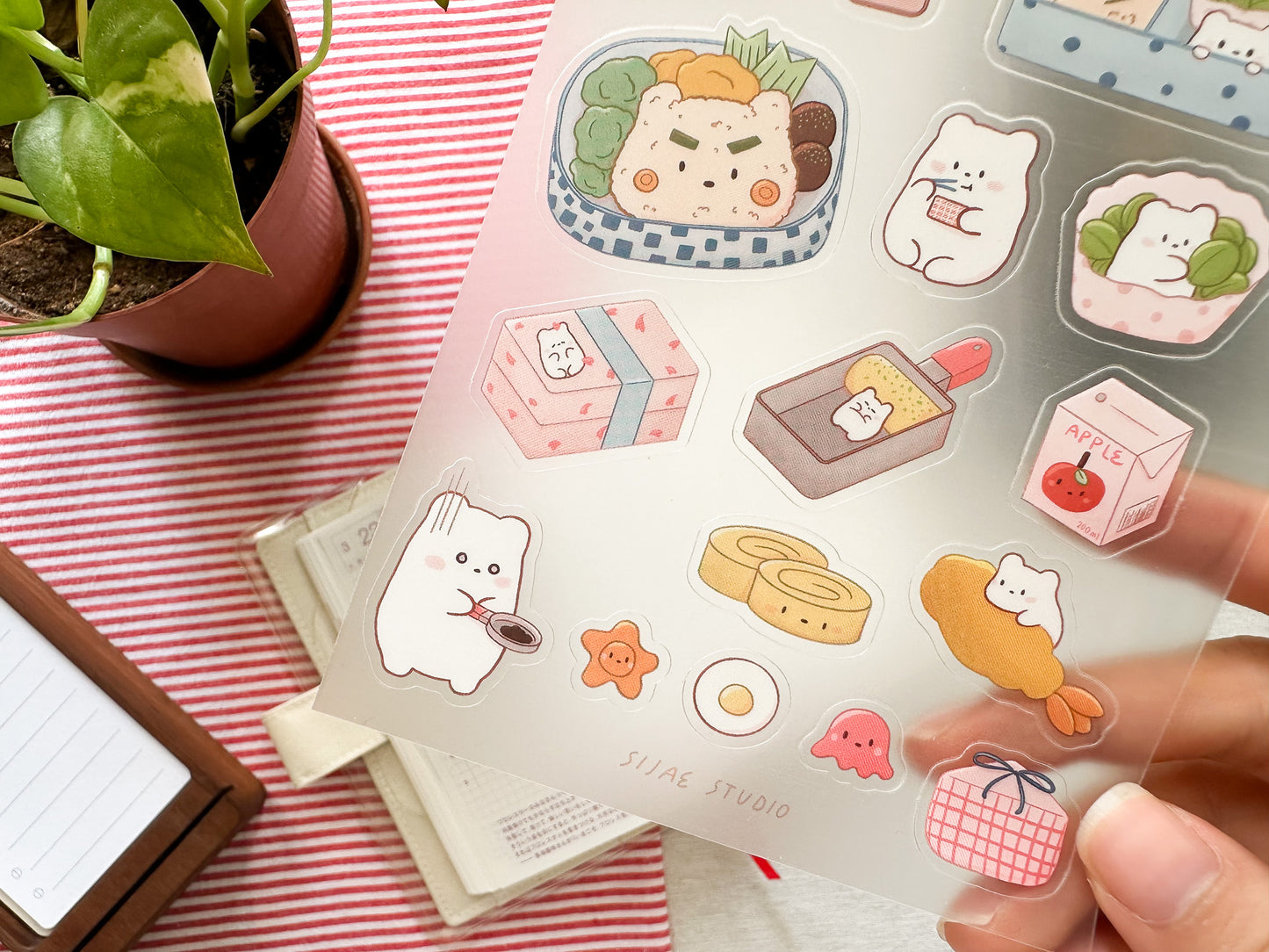 Mochi Bento Clear Sticker Sheet