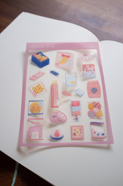 Dreamy Snacks 2.0 Clear Sticker Sheet