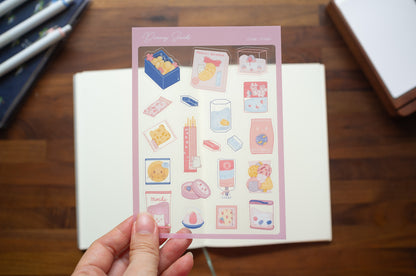 Dreamy Snacks 2.0 Clear Sticker Sheet