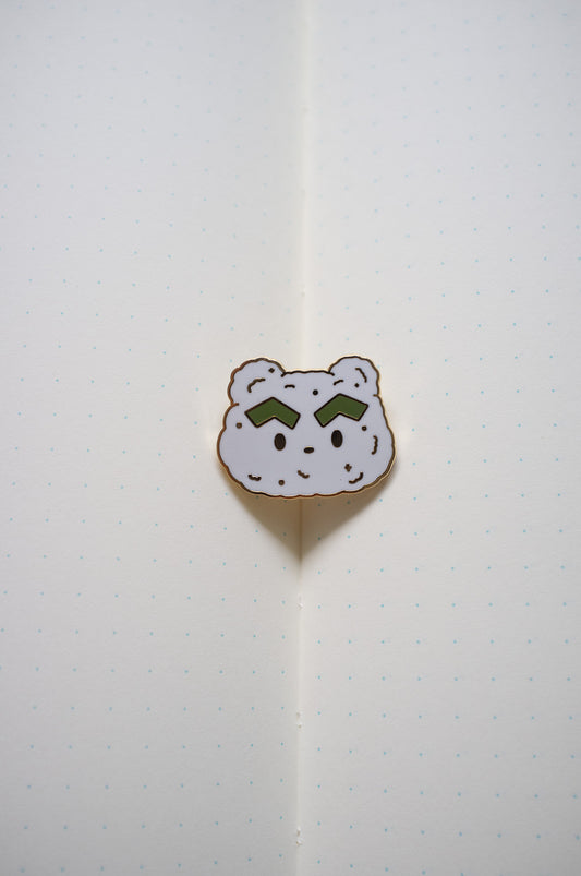 Seaweed Brow Onigiri Enamel Pin