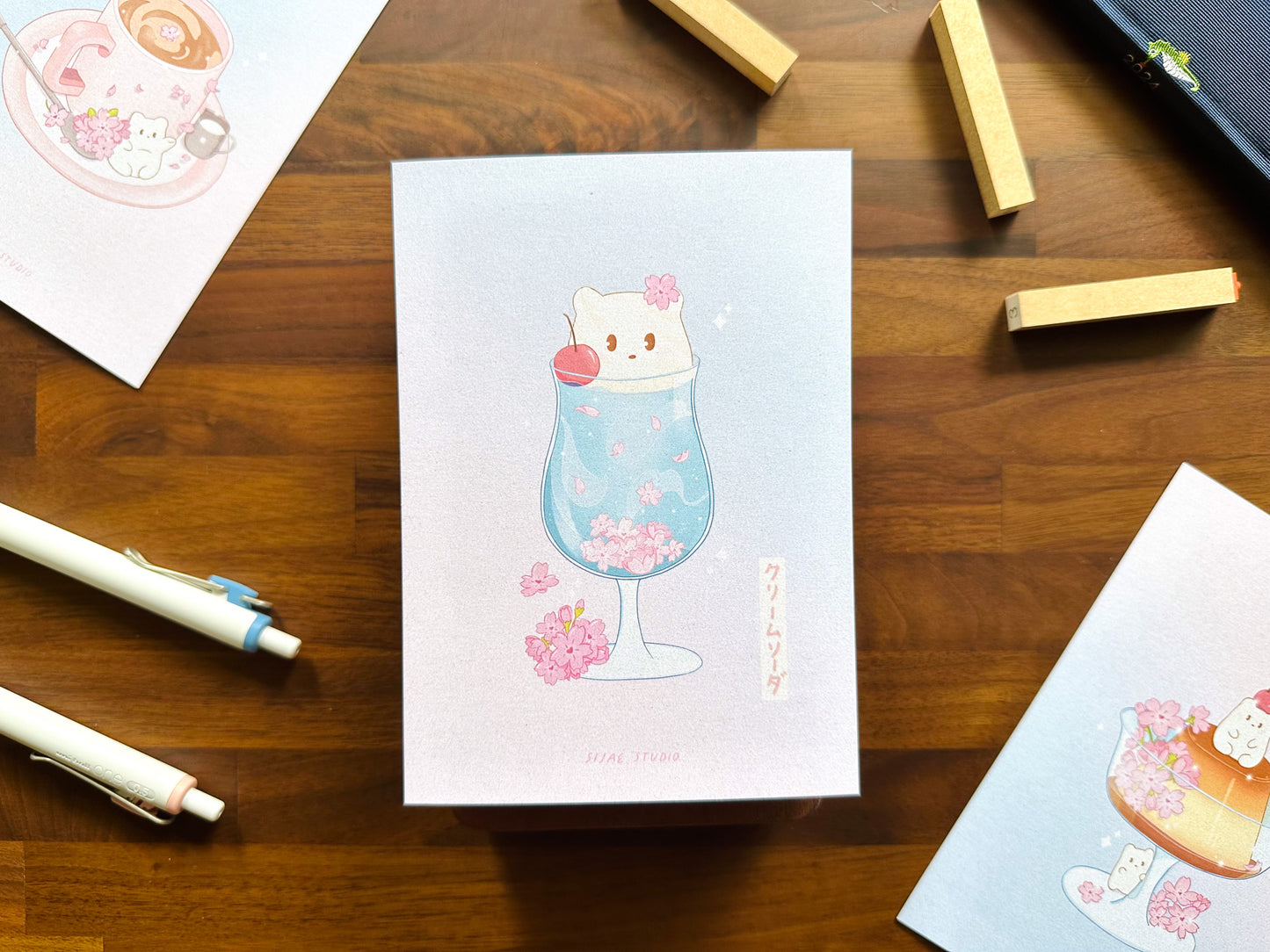 Sakura Cream Soda Art Print