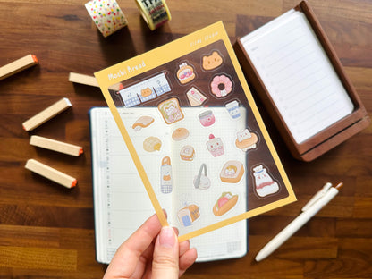 Mochi Bread Clear Sticker Sheet