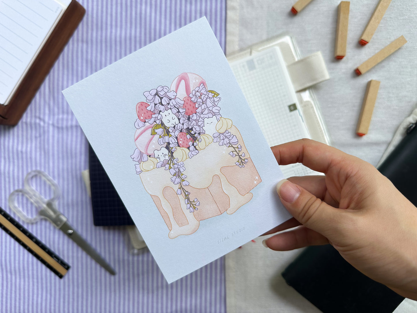 Wisteria Toast Art Print