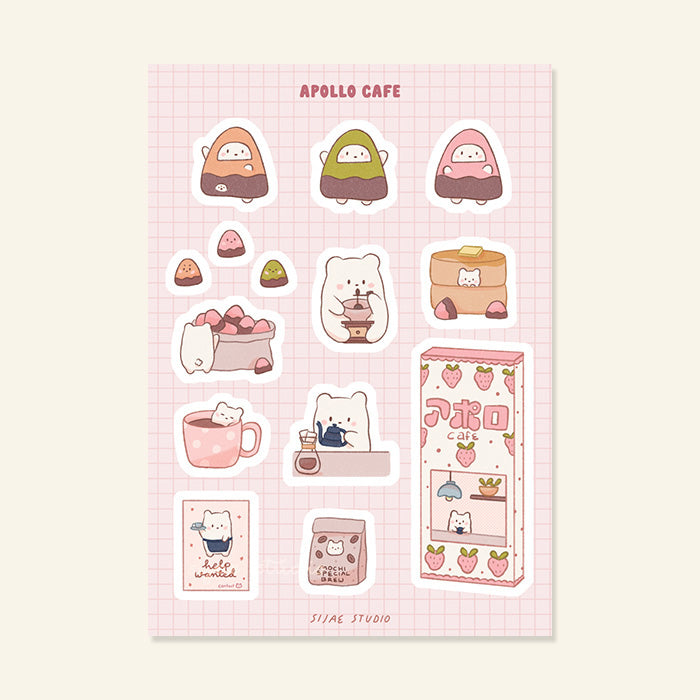 Apollo Cafe Sticker Sheet