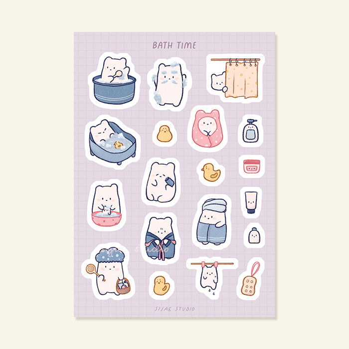 Bath Time Sticker Sheet