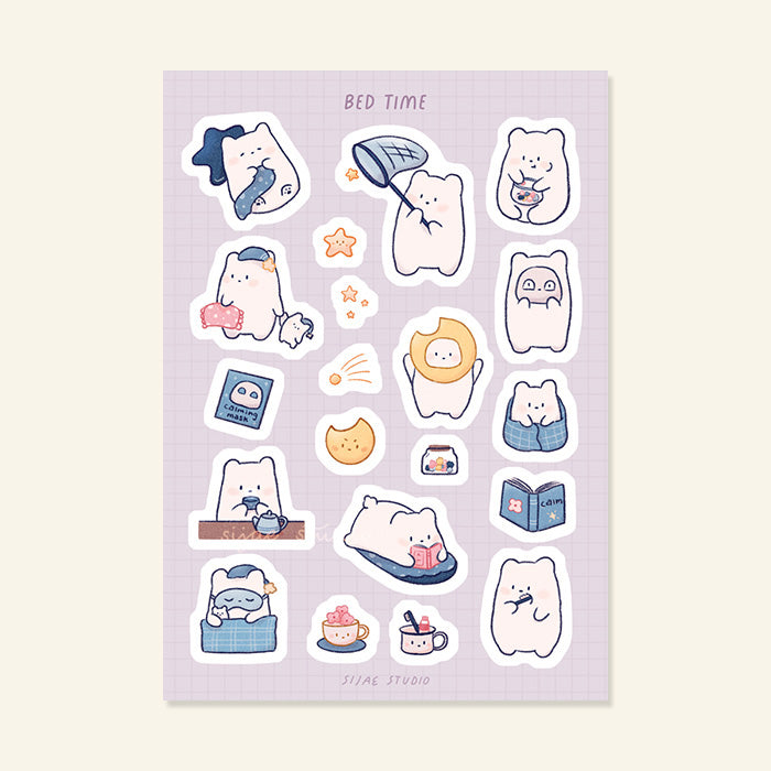 Bed Time Sticker Sheet