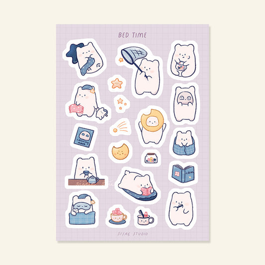 Bed Time Sticker Sheet