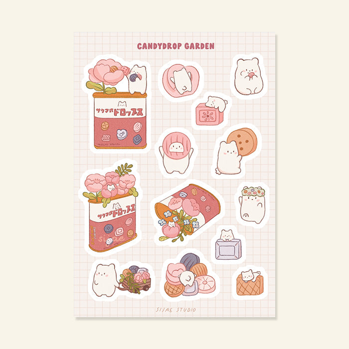 Candy Drops Garden Sticker Sheet