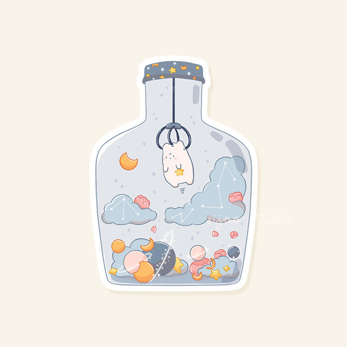 Claw Machine Glitter Sticker