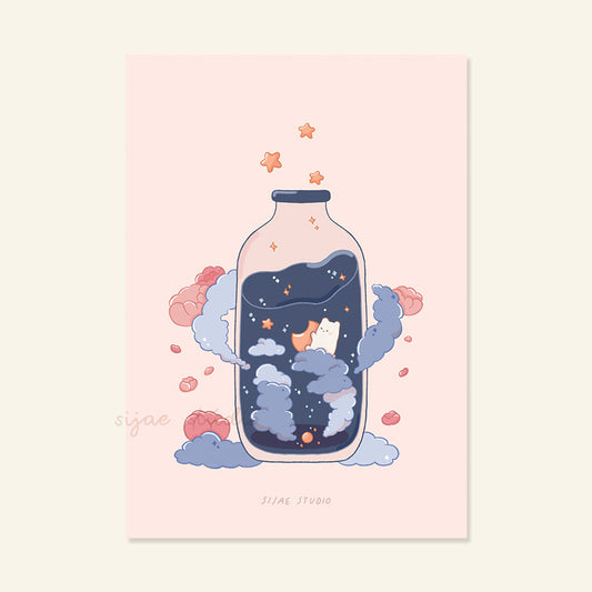 Cloud in a Bottle Art Print