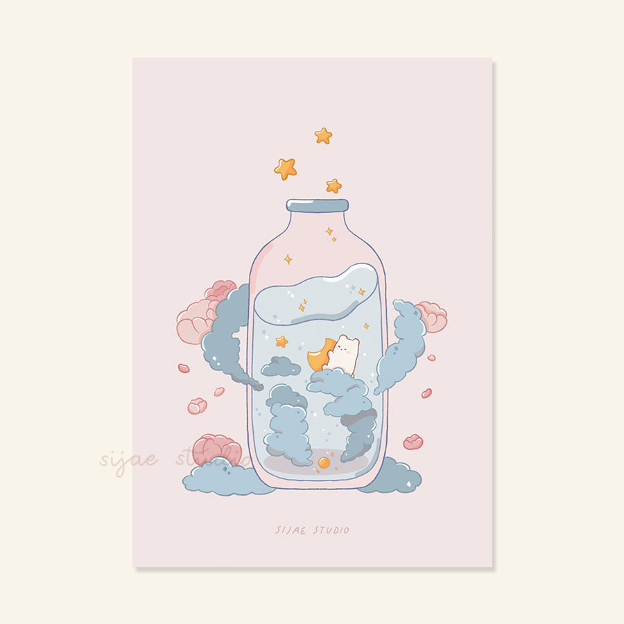 Cloud in a Bottle Art Print