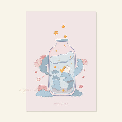 Cloud in a Bottle Art Print