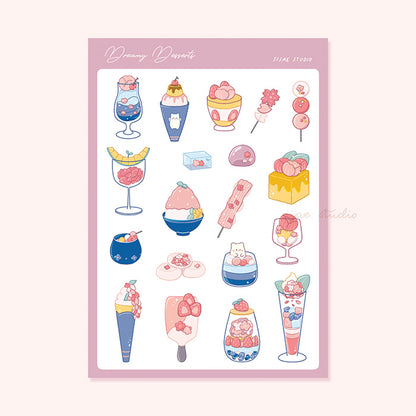 Dreamy Desserts 2.0 Clear Sticker Sheet