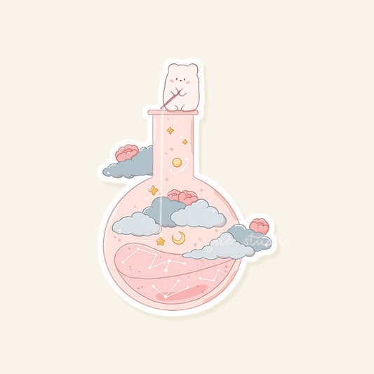 Fishing for Stars Glitter Sticker