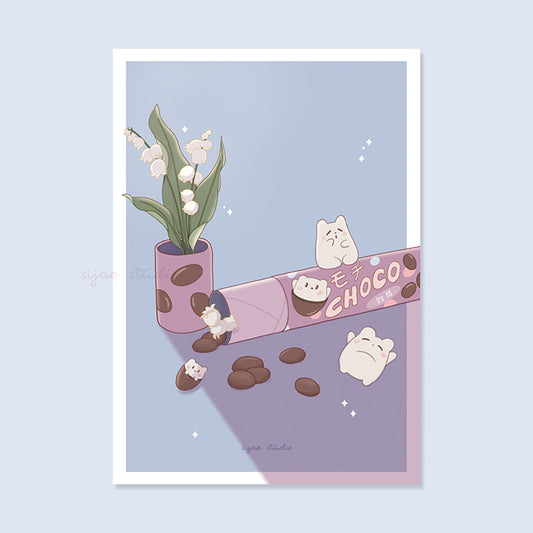 Gummy Choco Art Print