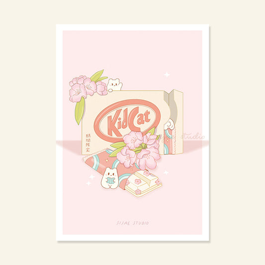 Chocolate Waffle Snack Art Print