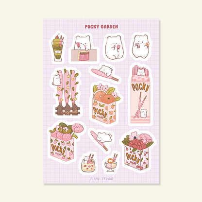 Pocky Garden Sticker Sheet