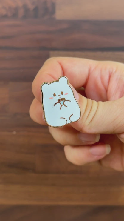 Mochi Bear Duo Enamel Pins