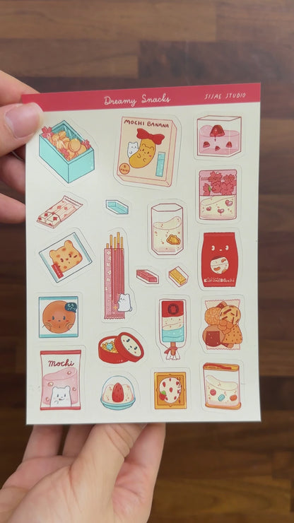 Dreamy Snacks Sticker Sheet