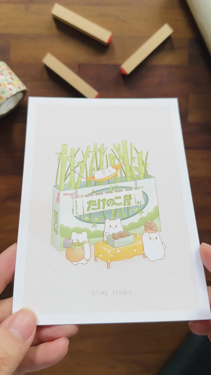 Bamboo Snack Art Print