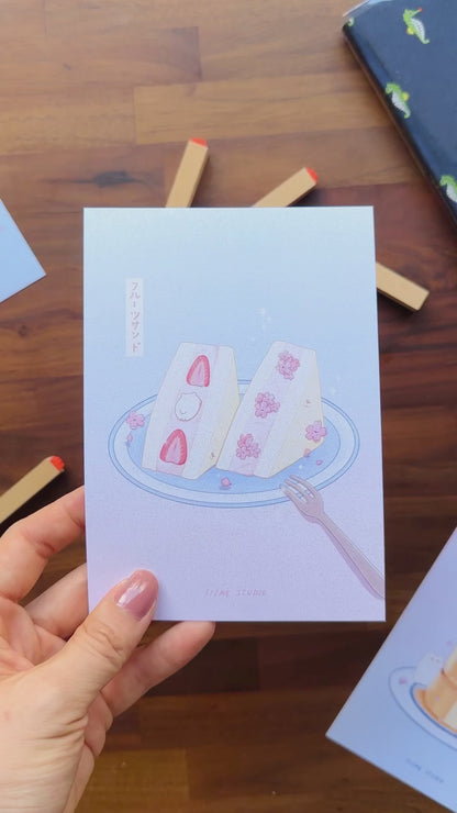 Sakura Fruits Sandwich Art Print