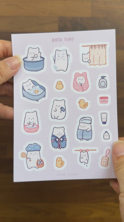 Bath Time Sticker Sheet