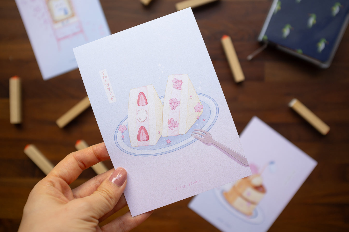 Sakura Fruits Sandwich Art Print