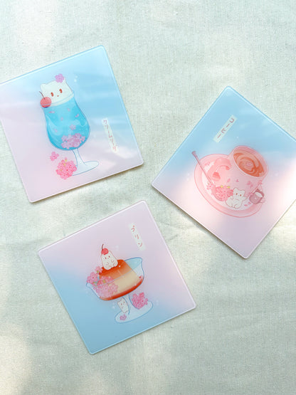 Sakura Kissaten Acrylic Coasters