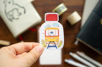 Train in a Bottle Sticker