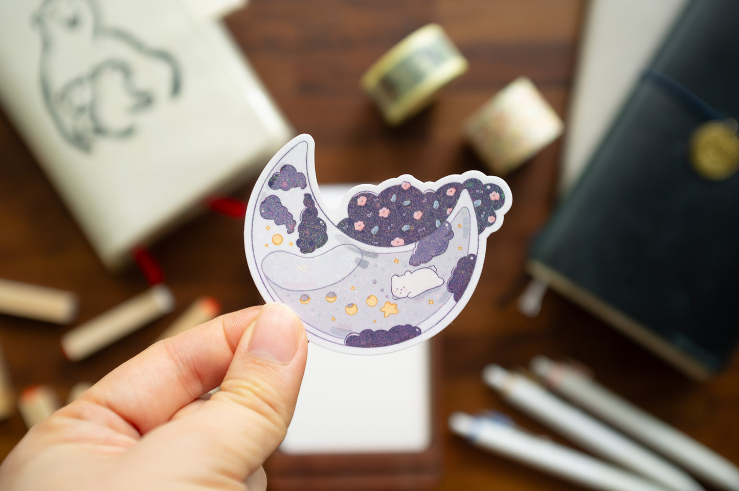 Swimming with Stars Glitter Sticker