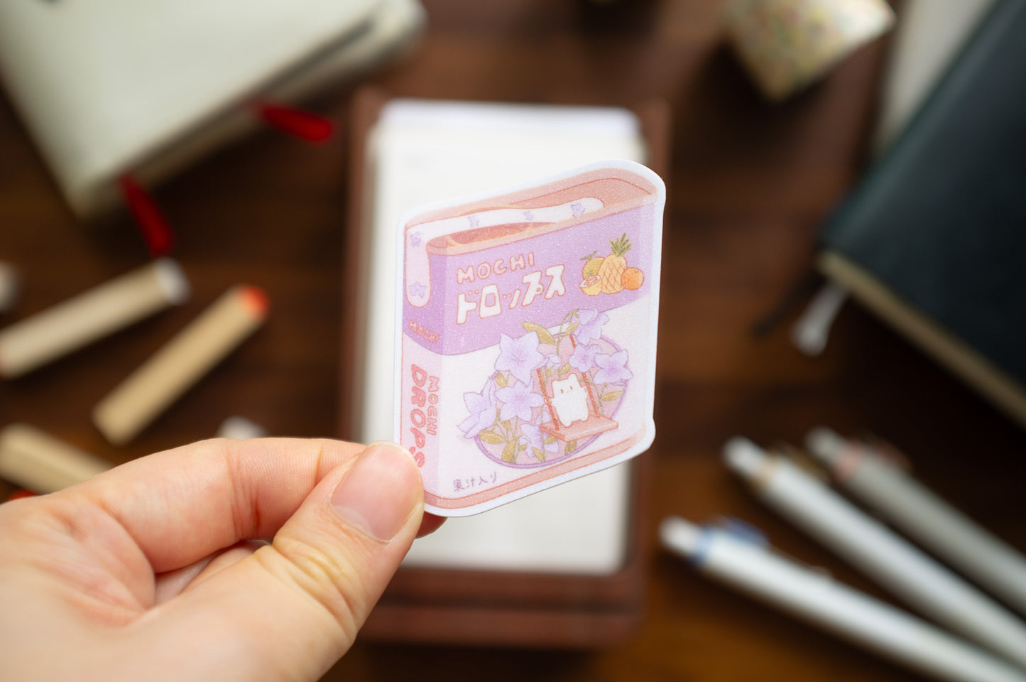 Mochi Drops Glitter Sticker