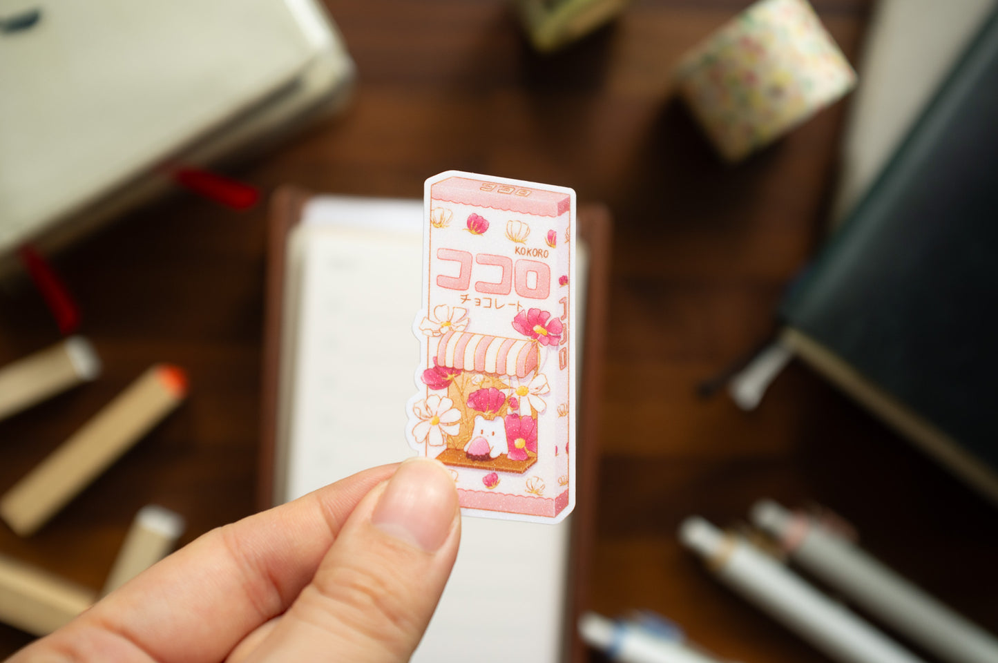 Kokoro Snack Glitter Sticker