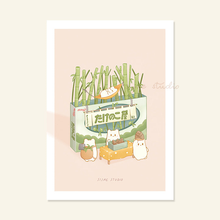 Bamboo Snack Art Print