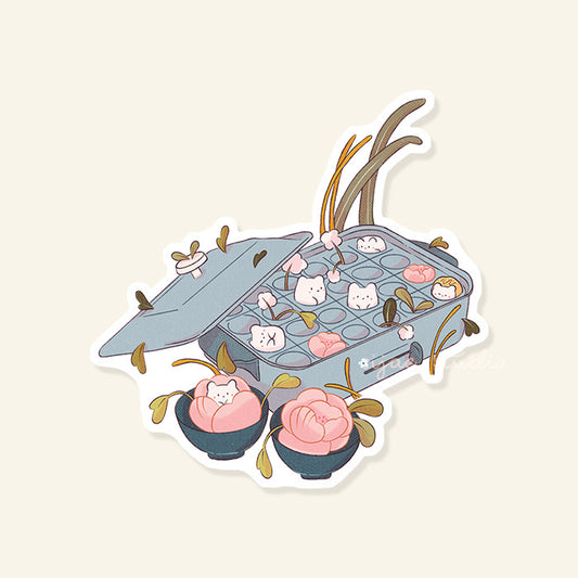 Takoyaki Machine Sticker