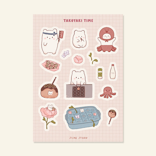 Takoyaki Time Sticker Sheet