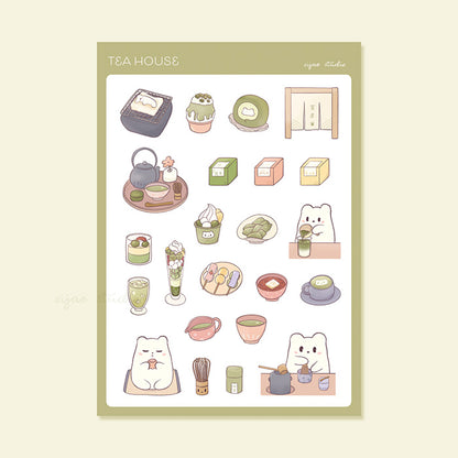 Tea House Clear Sticker Sheet