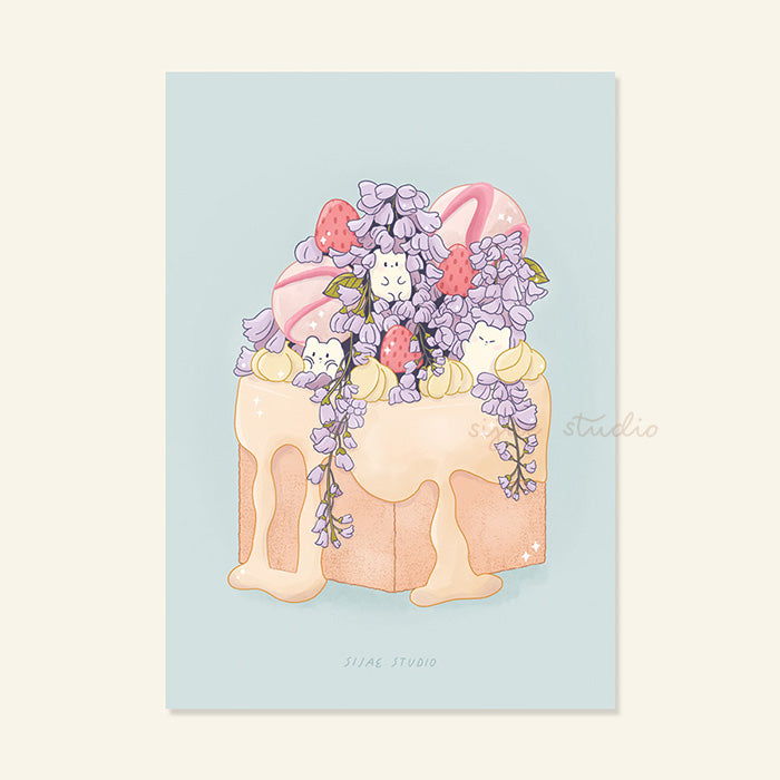 Wisteria Toast Art Print